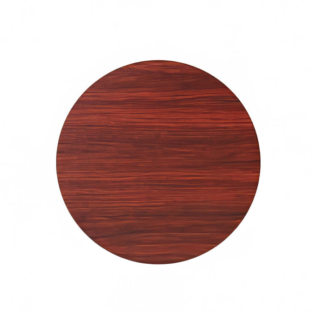 Royal Industries 30" Round Reversible Melamine Table Top, Black/Mahogany (ROY RTT BM 30 RT)