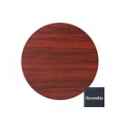 Royal Industries 30" Round Reversible Melamine Table Top, Black/Mahogany (ROY RTT BM 30 RT) thumbnail 2