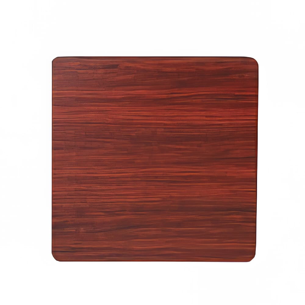 Royal Industries 36" Square Reversible Melamine Table Top, Black/Mahogany (ROY RTT BM 3636 T)