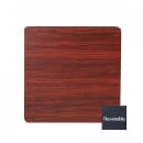 Royal Industries 36" Square Reversible Melamine Table Top, Black/Mahogany (ROY RTT BM 3636 T) thumbnail 2