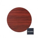 Royal Industries 36" Round Reversible Melamine Table Top, Black/Mahogany (ROY RTT BM 36 RT) thumbnail 2
