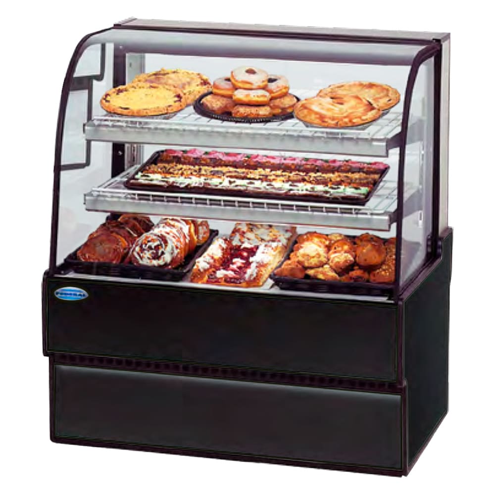 Federal CGD5048 50" Full Service Bakery Case w/ Curved Glass - (4) Levels, 120v