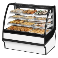 Federal CGD5048 50" Full Service Bakery Case w/ Curved Glass - (4) Levels, 120v thumbnail 3