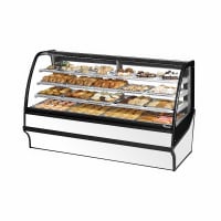 Federal CGD7748 77" Full Service Bakery Case w/ Curved Glass - (4) Levels, 120v thumbnail 3