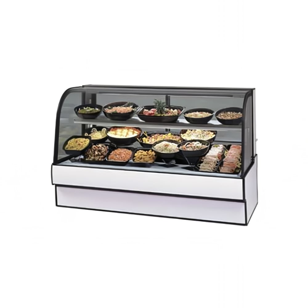 Federal CGR5048CD 50" Full Service Deli Case w/ Curved Glass - (2) Levels, 120v