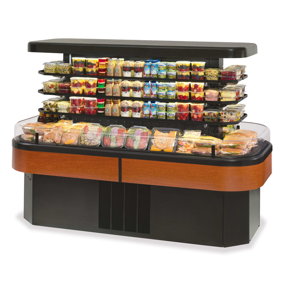 Federal IMSS84SC-3 84" Horizontal Island Open Air Cooler w/ (4) Levels, 208-230v/1ph