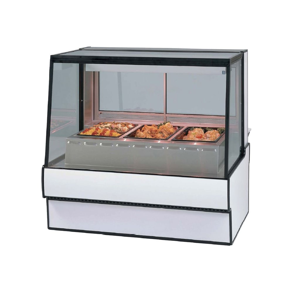 Federal SG5048HD 50.12" Full Service Hot Food Display - Straight Glass, 120/208-240v/1ph, White