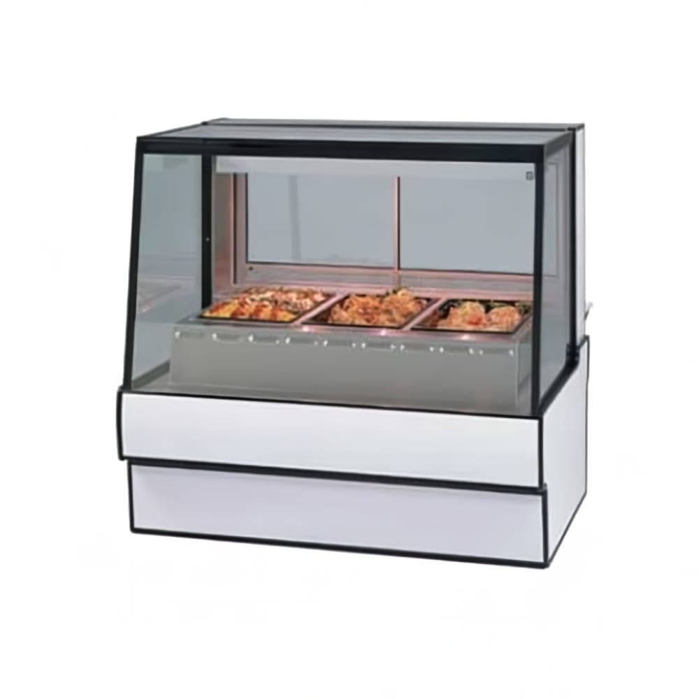Federal SG5948HD 59.13" Full Service Hot Food Display - Straight Glass, 120v, Black