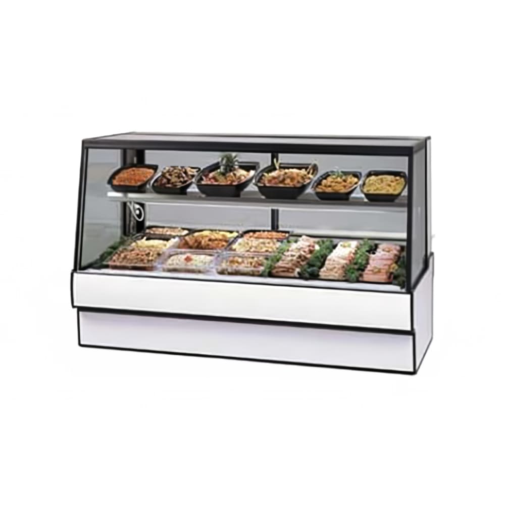 Federal SGR7748CD 77-1/8" Full Service Deli Case w/ Straight Glass - (2) Levels, 120v