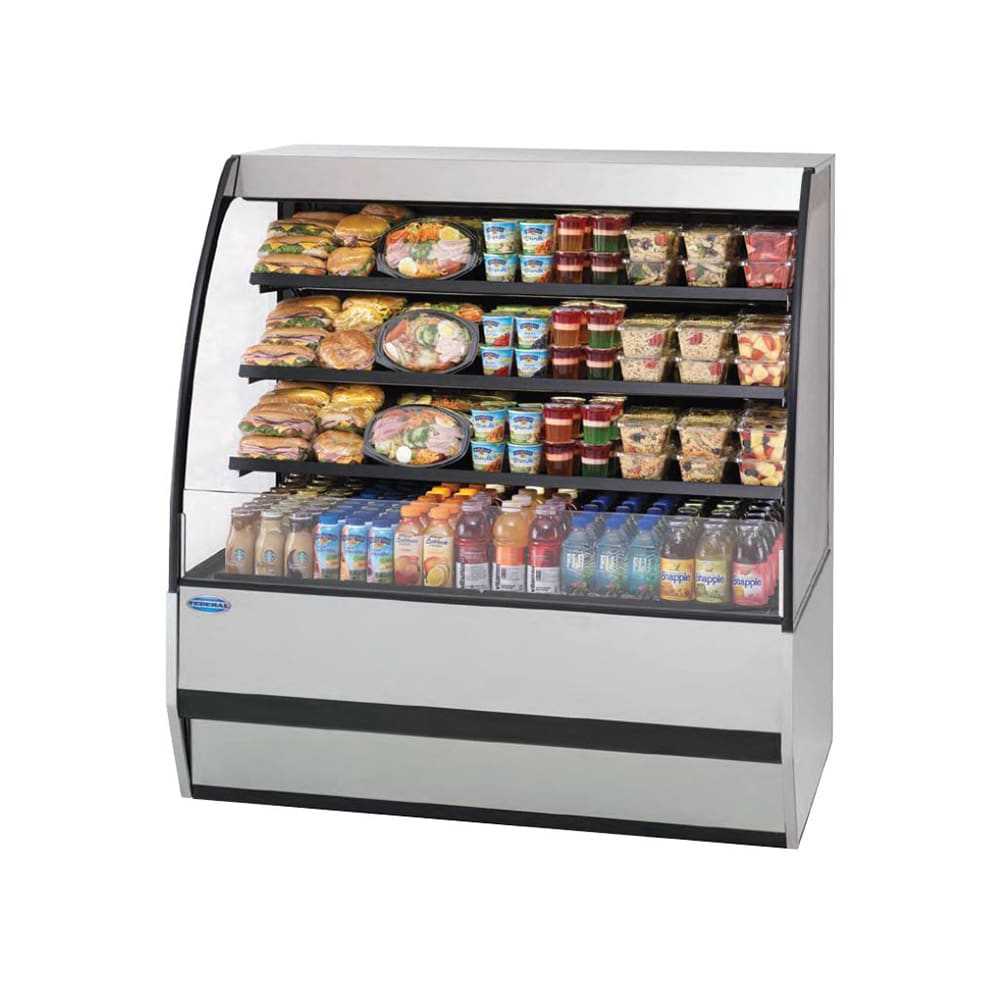 Federal SSRPF-3652 36" Vertical Open Air Cooler w/ (4) Levels, 120v