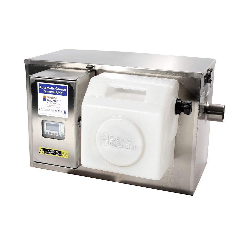 Grease Guardian GG-D15 Automatic Grease Trap w/ 15 GPM Capacity, Stainless Steel, Size #30