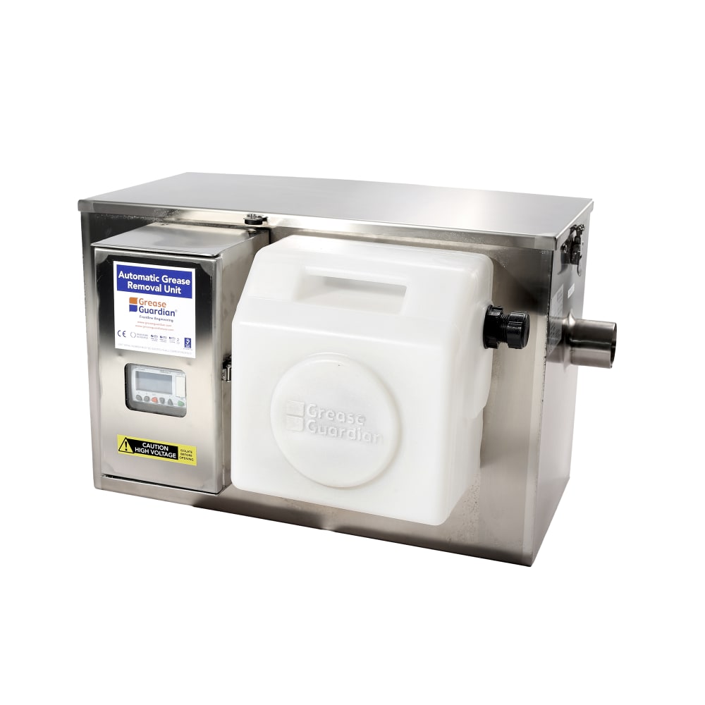 Grease Guardian GG-D20 Automatic Grease Trap w/ 20 GPM Capacity, Stainless Steel, Size #40