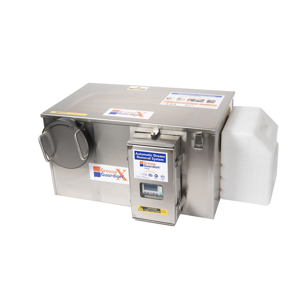 Grease Guardian GGX15 Automatic Grease Trap w/ 15 GPM Capacity, Stainless Steel, Size #30