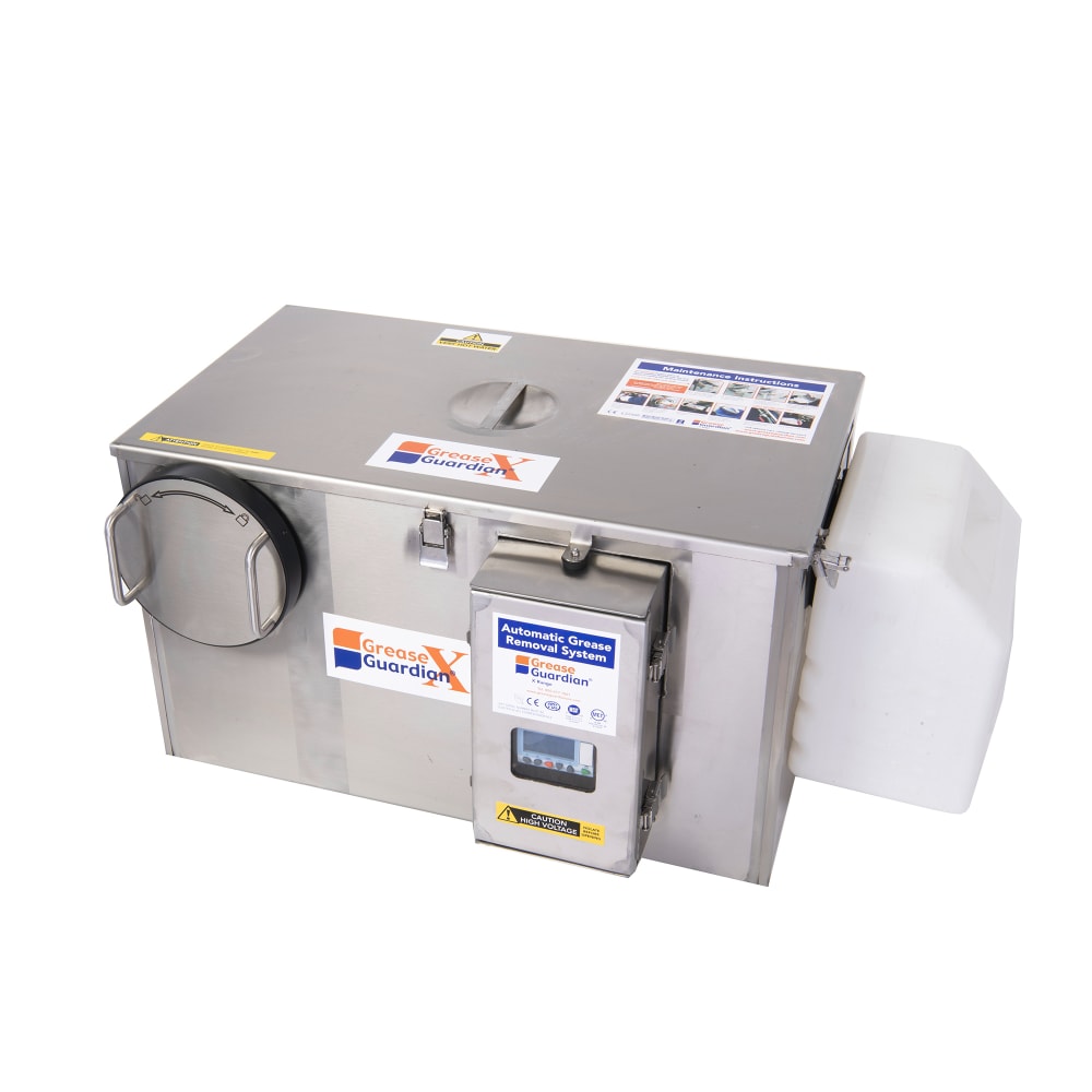 Grease Guardian GGX25 Automatic Grease Trap w/ 25 GPM Capacity, Stainless Steel, Size #50