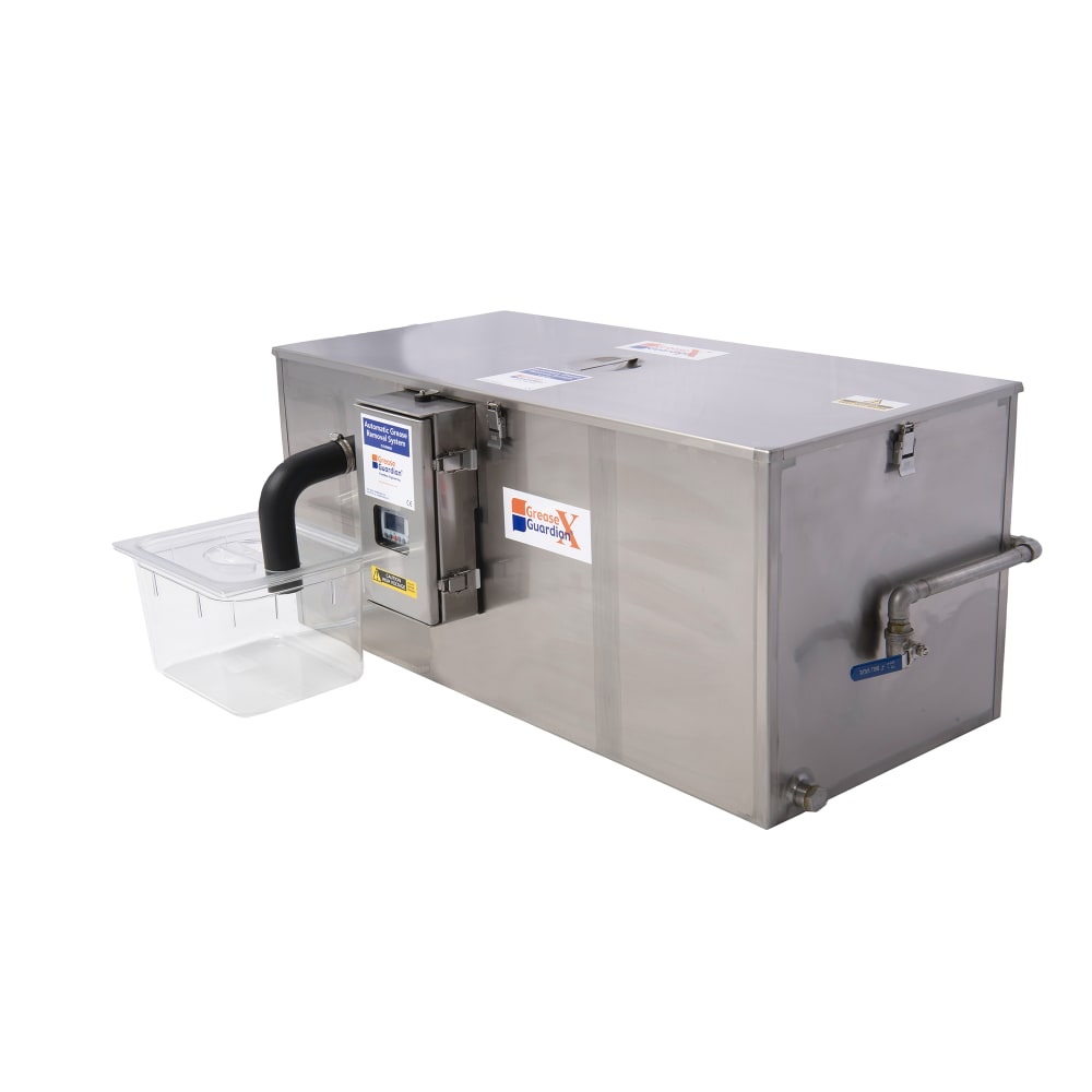 Grease Guardian GGX50 Automatic Grease Trap w/ 50 GPM Capacity, Stainless Steel, Size #100
