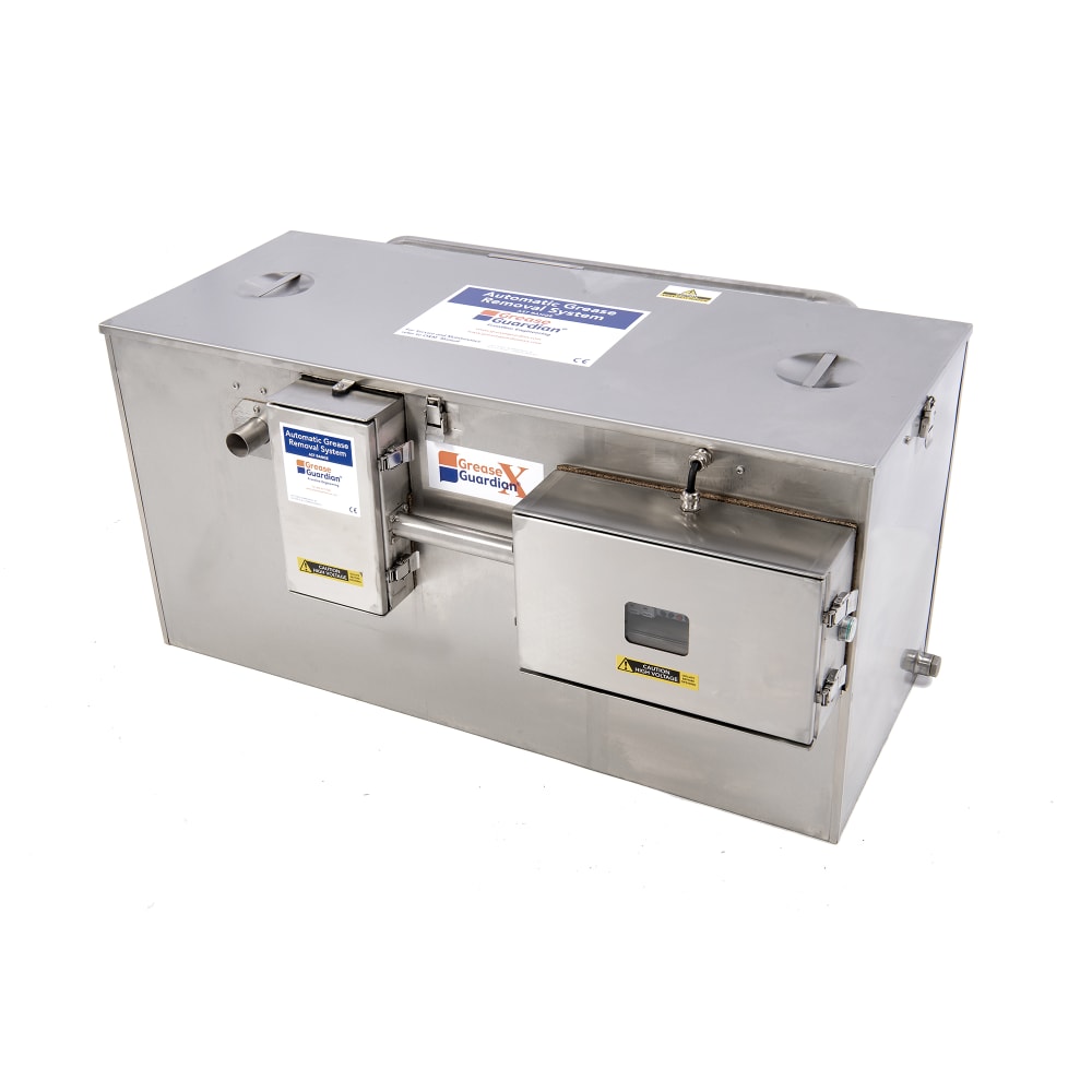Grease Guardian GGX75IS Automatic Grease Trap w/ 75 GPM Capacity, Stainless Steel, Size #150