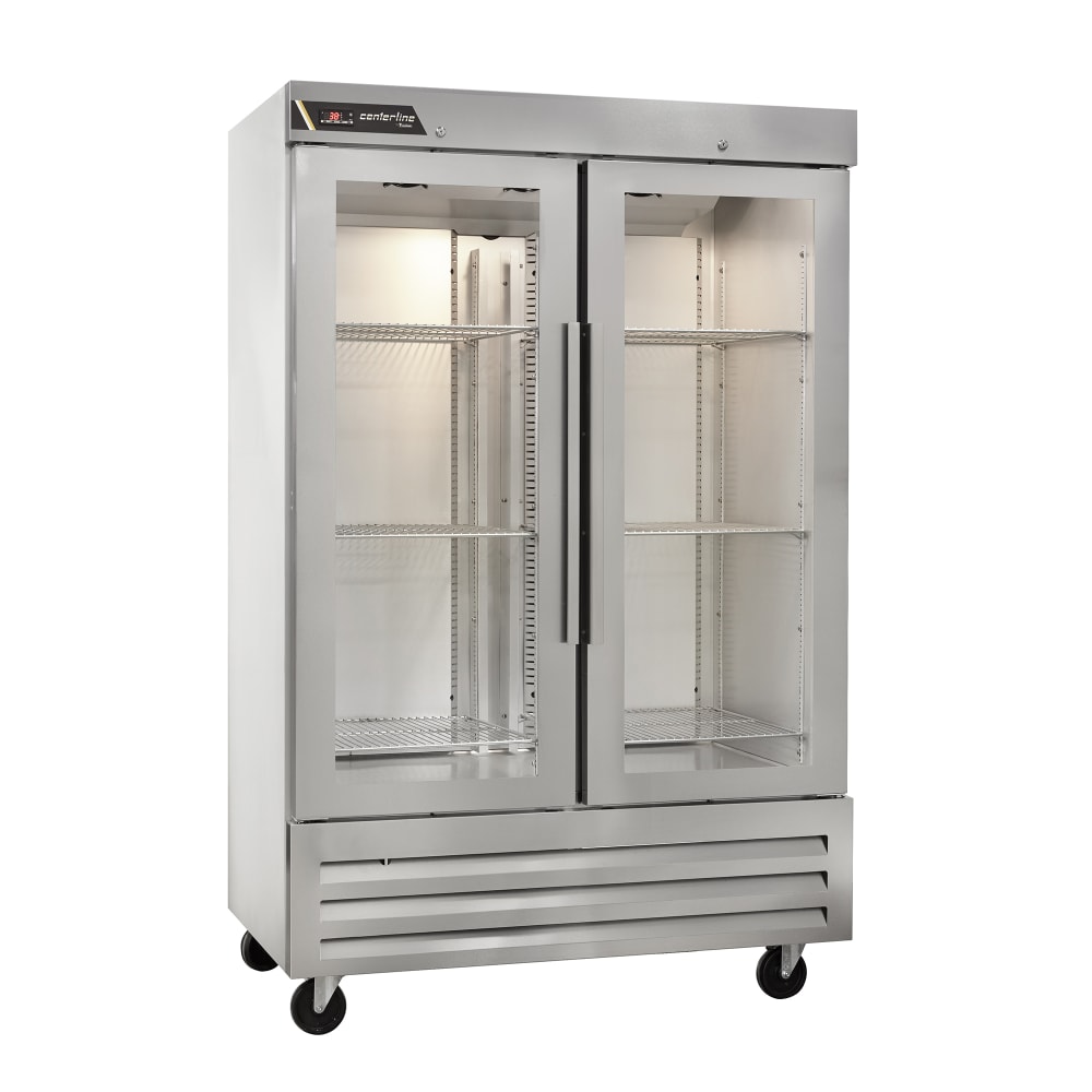 Centerline by Traulsen CLBM-49R-FG-LL 54" Two Section Reach In Refrigerator, (2) Left Hinge Glass Doors, 115v