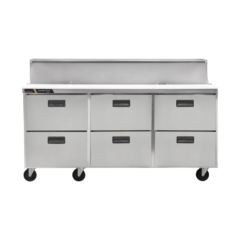 Centerline by Traulsen CLPT-7220-DW 72" Centerline™ Sandwich/Salad Prep Table w/ Refrigerated Base, 115v