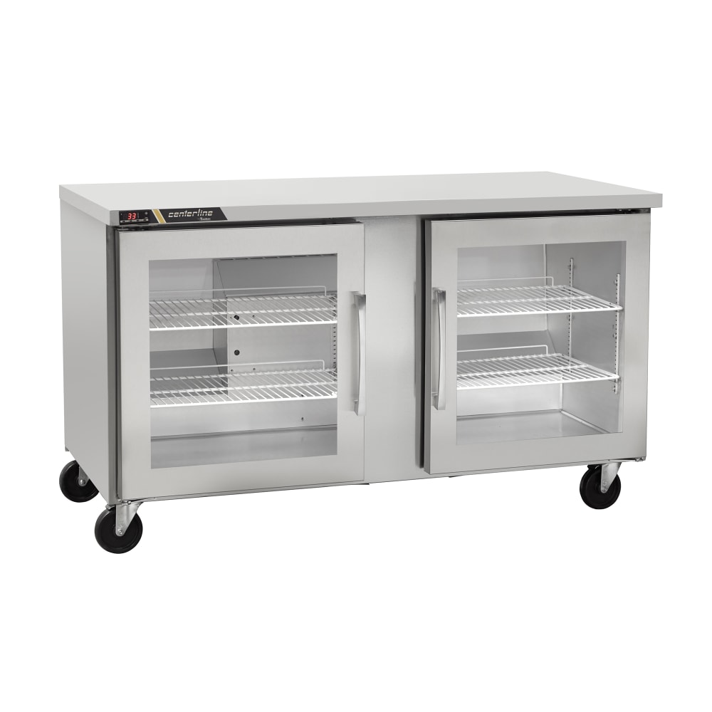 Centerline by Traulsen CLUC-36R-GD-LL 36" W Undercounter Refrigerator w/ (2) Sections & (2) Doors, 115v