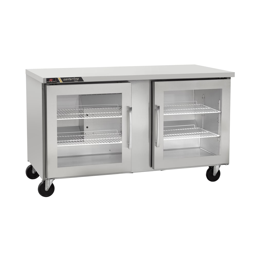 Centerline by Traulsen CLUC-48R-GD-LL 48" W Undercounter Refrigerator w/ (2) Sections & (2) Doors, 115v