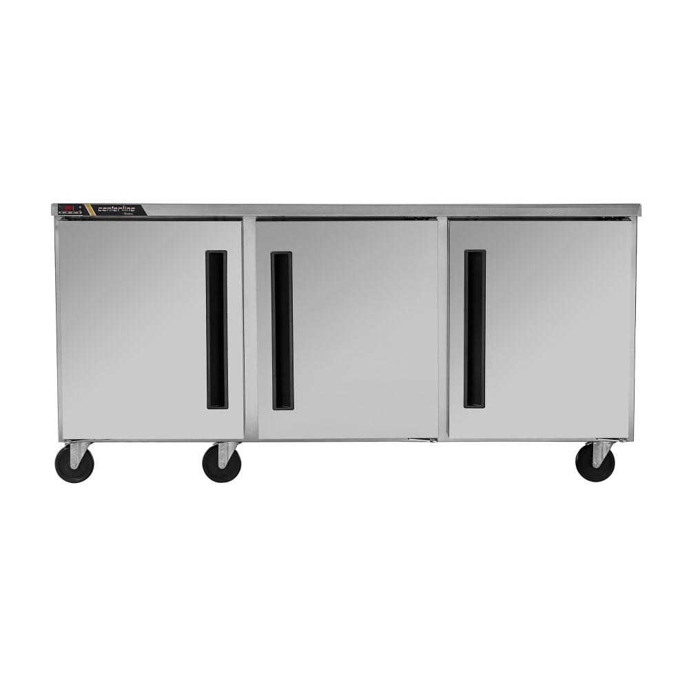 Centerline by Traulsen CLUC-72F-SD-LRR 72" W Undercounter Freezer w/ (3) Sections & (3) Doors, 115v
