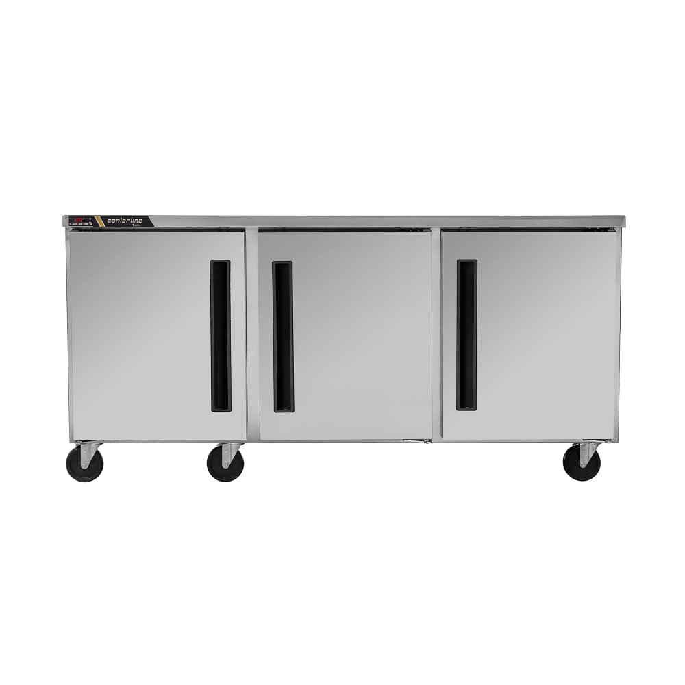 Centerline by Traulsen CLUC-72R-SD-LRR 72" W Undercounter Refrigerator w/ (3) Sections & (3) Doors, 115v