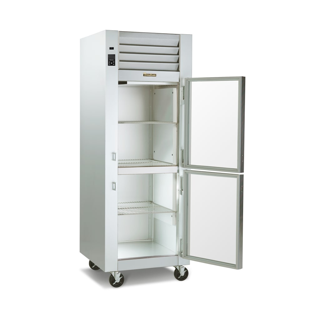 Traulsen G11001 30" One Section Reach In Refrigerator, (2) Left Hinge Glass Doors, 115v