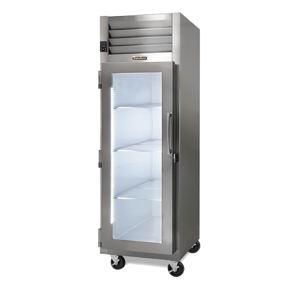 Traulsen G11011 30" One Section Reach In Refrigerator, (1) Left Hinge Glass Door, 115v