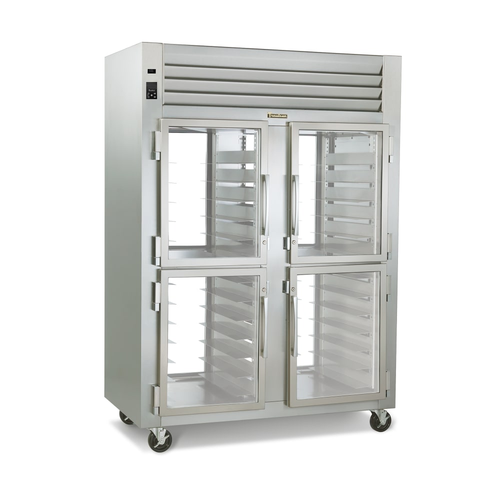 Traulsen G21016P 52" Two Section Pass Thru Refrigerator, (2) Left/Right Hinge Glass Doors, 115v