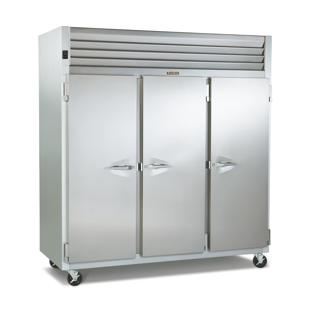 Traulsen G30011 76" Three Section Reach In Refrigerator, (3) Left/Right Hinge Solid Doors, 115v