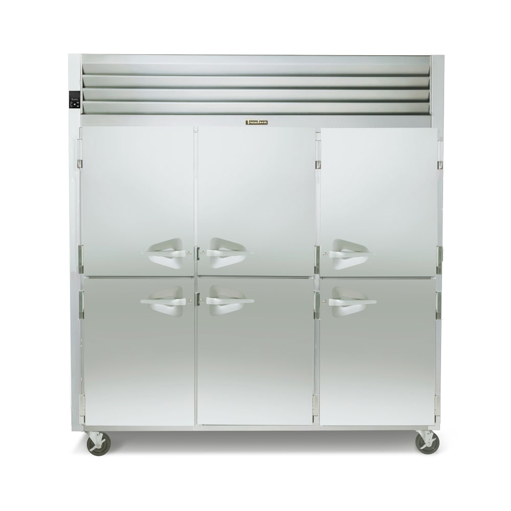 Traulsen G31001 76 3/8" Dealer's Choice Three Section Reach In Freezer, (6) Left/Right Hinge Solid Doors, 115v