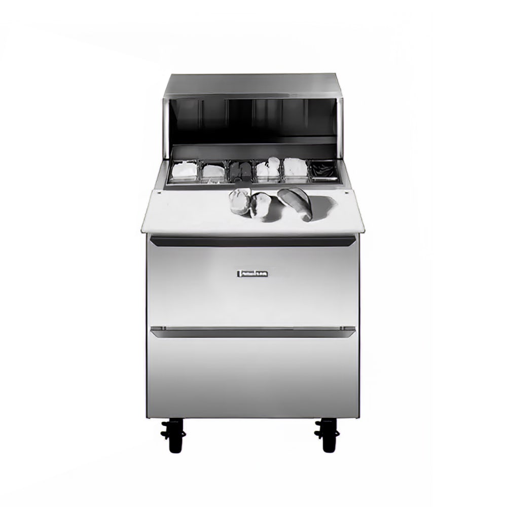 Traulsen UPT3212-D 32" Dealer's Choice Sandwich/ Salad Prep Table w/ Refrigerated Base, 115v