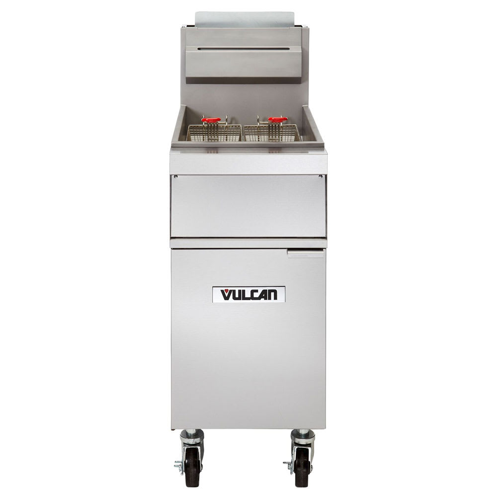 Vulcan 1GR45M Gas Fryer - (1) 50 lb Vat, Floor Model, Liquid Propane