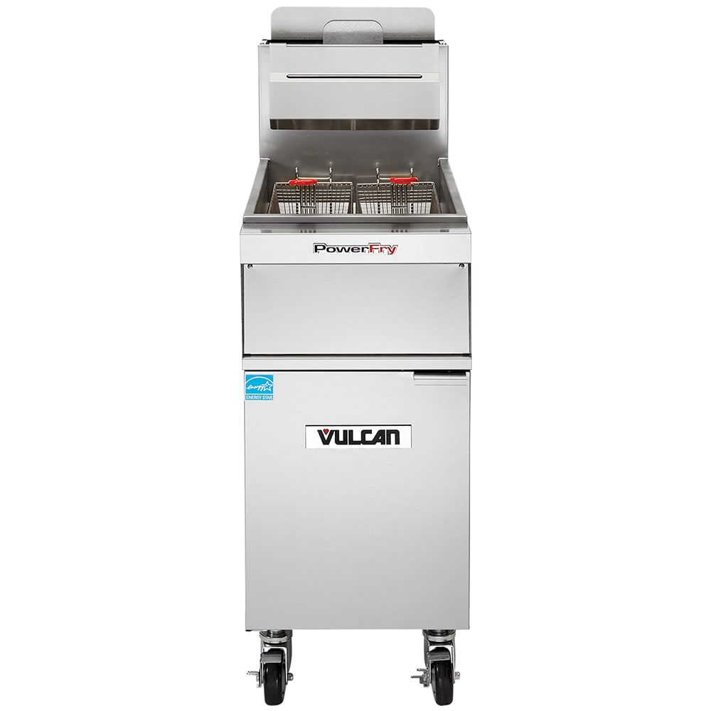 Vulcan 1TR45AF Gas Fryer - (1) 50 lb Vat, Floor Model, Natural Gas