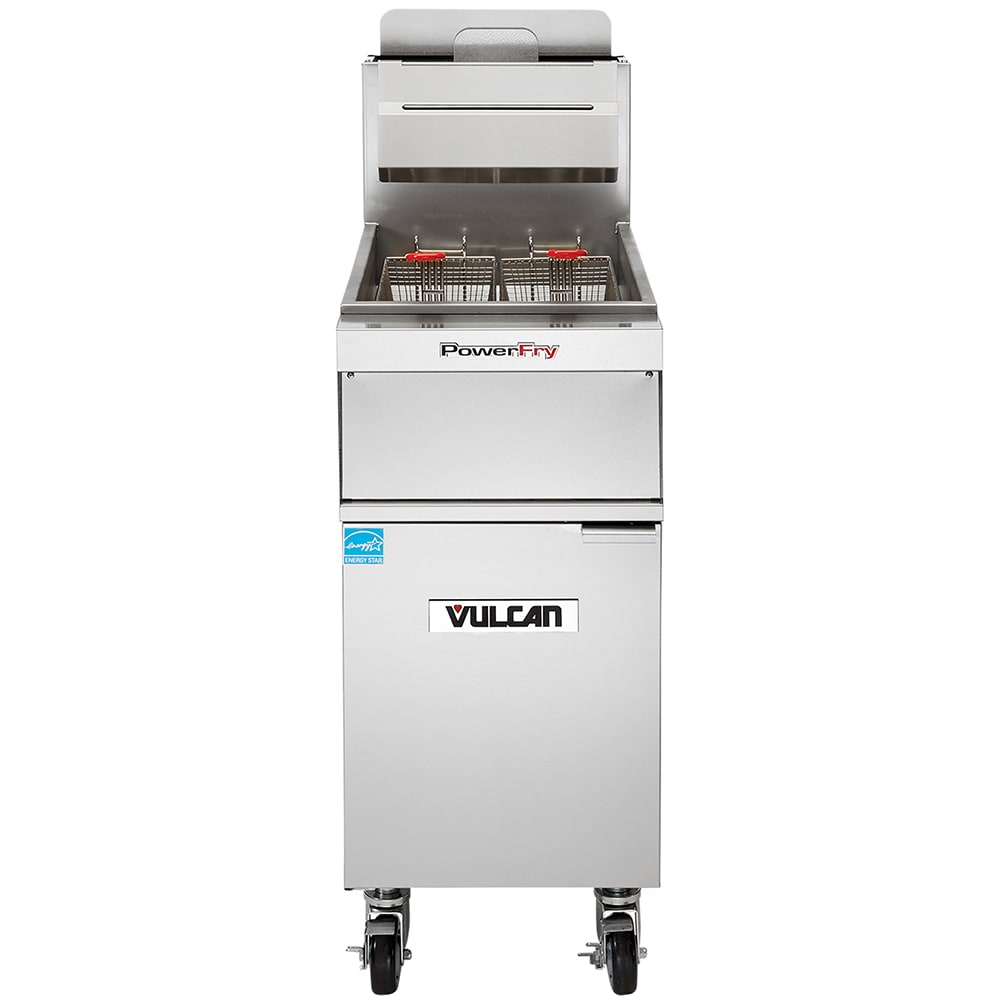 Vulcan 1TR45A Gas Fryer - (1) 50 lb Vat, Floor Model, Liquid Propane