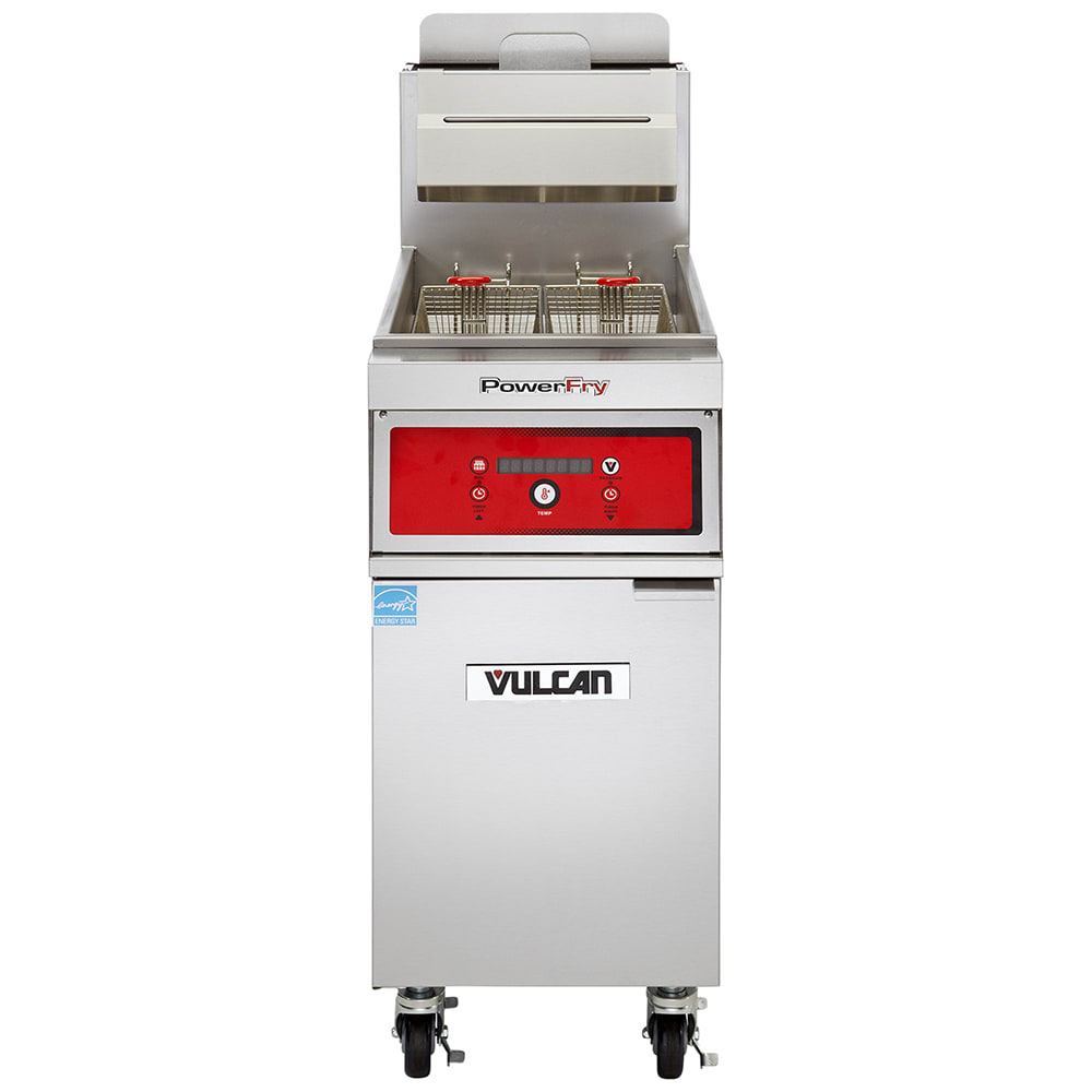 Vulcan 1TR45DF Gas Fryer - (1) 50 lb Vat, Floor Model, Natural Gas