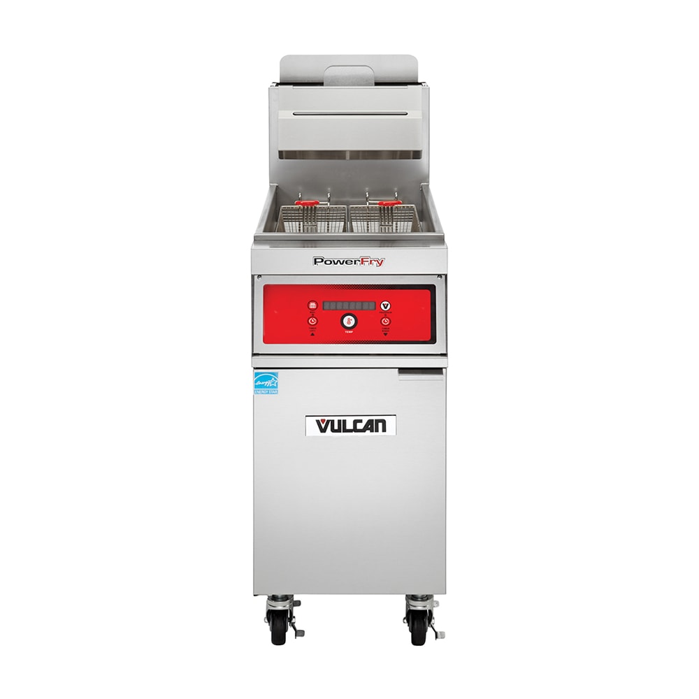 Vulcan 1TR45D Gas Fryer - (1) 50 lb Vat, Floor Model, Natural Gas