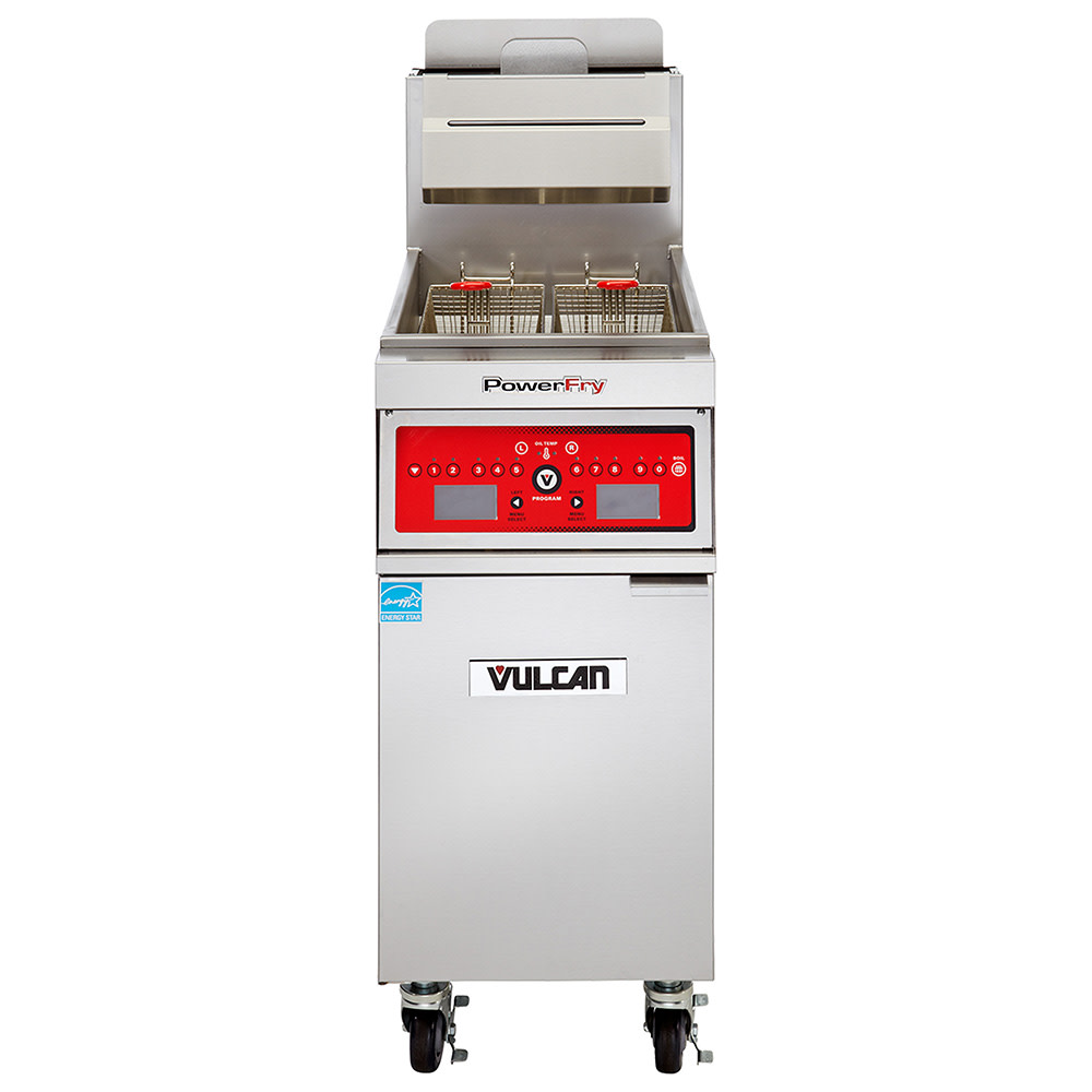 Vulcan 1TR85C Gas Fryer - (1) 90 lb Vat, Floor Model, Liquid Propane