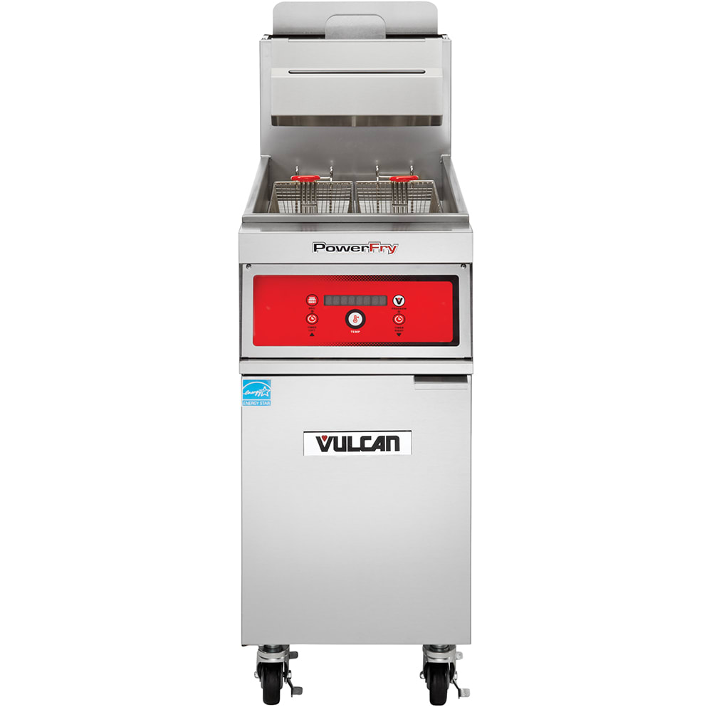 Vulcan 1VK45DF Gas Fryer - (1) 50 lb Vat, Floor Model, Liquid Propane