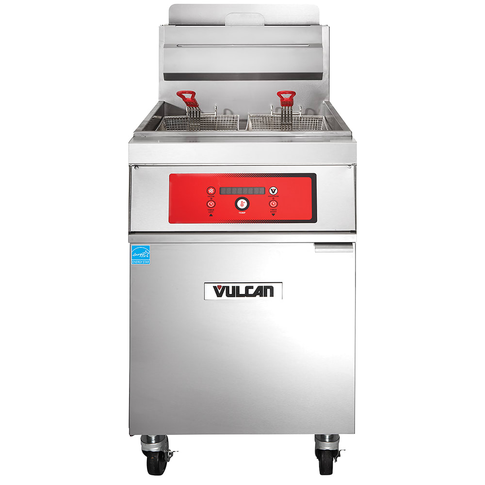 Vulcan 1VK65D Gas Fryer - (1) 70 lb Vat, Floor Model, Liquid Propane