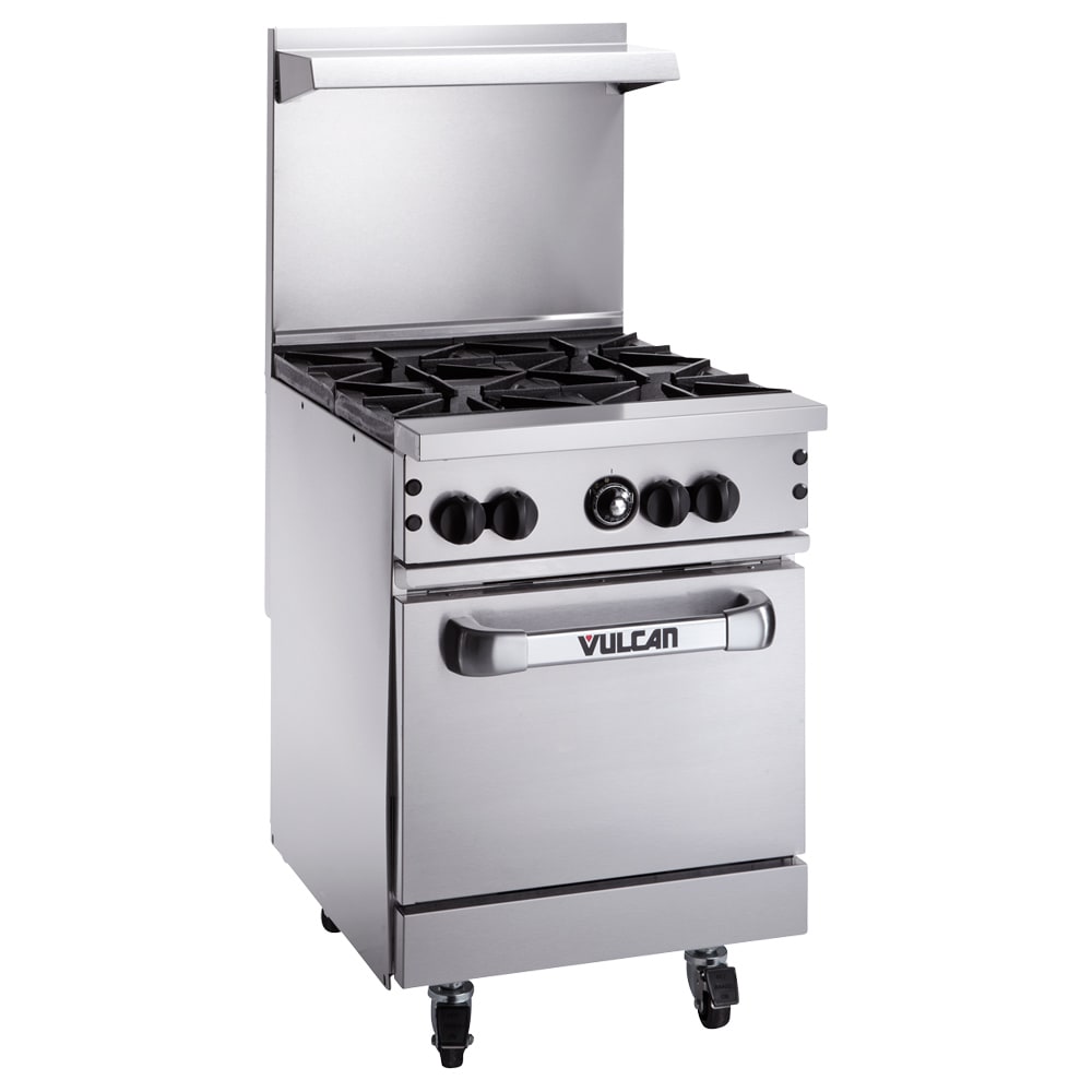 Vulcan 24S-4B 24" 4 Burner Gas Range w/ Standard Oven, Natural Gas