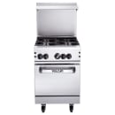 Vulcan 24S-4B 24" 4 Burner Gas Range w/ Standard Oven, Natural Gas thumbnail 2