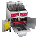 Vulcan 2TR45AF Gas Fryer - (2) 50 lb Vats, Floor Model, Natural Gas thumbnail 3