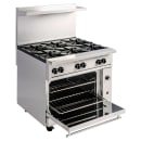 Vulcan 36C-6B 36" 6 Burner Gas Range w/ Convection Oven, Liquid Propane thumbnail 4