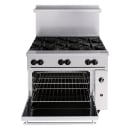 Vulcan 36S-6B 36" 6 Burner Gas Range w/ Standard Oven, Liquid Propane thumbnail 4