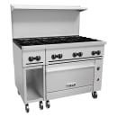 Vulcan 48S-8B 48" 8 Burner Gas Range w/ Standard Oven & Storage Base, Liquid Propane thumbnail 3