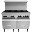 Vulcan 48SS-8B 48" 8 Burner Gas Range w/ (2) Standard Ovens, Liquid Propane thumbnail 2