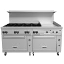 Vulcan 72SC-8B24G 72" 8 Burner Gas Range w/ Griddle & (1) Standard Oven & (1) Convection Oven, Liquid Propane thumbnail 2