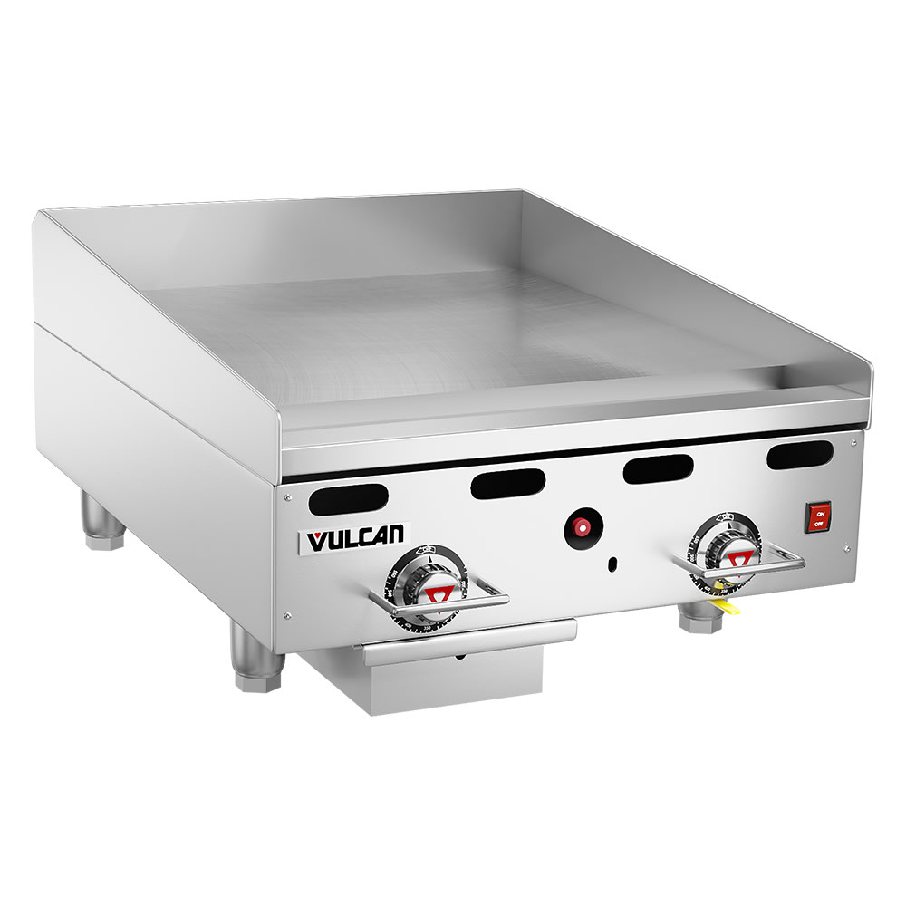 Vulcan 924RX-30 24" Gas Griddle w/ Thermostatic Controls - 1" Steel Plate, Liquid Propane