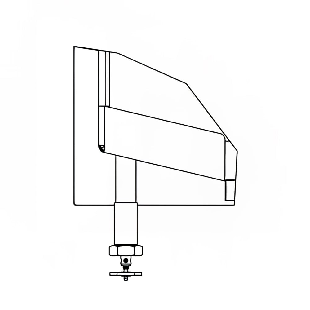 Vulcan BPDOV-1 2" Draw Off Valve, Left Front Straight w/ Strainer